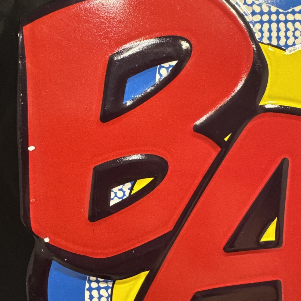 Lot Of 2 Superhero Tin Signs - Bang & Pow -Open Road Brands - Read Description - - Picture 13 of 16